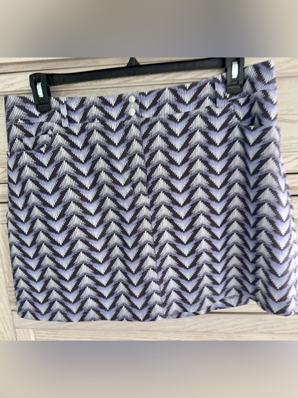 Slazenger Chevron Pattern Black and White Women Skort (14)